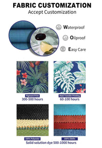 HKM-430739 Outdoor Lounge Reclining Chair Cushion Cover for Balcony and Leisure Use