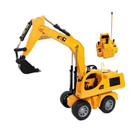 HKM-430803 Remote Control Excavator with Lights and USB Charging for Kids - 5 Channels, Indoor/Outdoor Use, Ages 5+