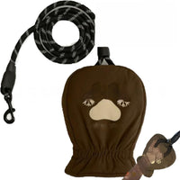 HKM-4308925 Warm Waterproof Gloves with Dog Leash for Pet Owners, 1.2m Long Fabric Design