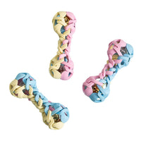 HKM-4309949 Macaron Woven Dog Toy with Sound and Light Features, TPR Material, 14.7x6.5cm