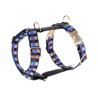 HKM-4310589 I-Shaped Pet Chest Harness with Leash and Collar in Multiple Colors