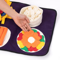 HKM-4310973 Interactive Snuffle Mat for Dogs - Durable Polar Fleece Foraging Mat for All Sizes, Machine Washable