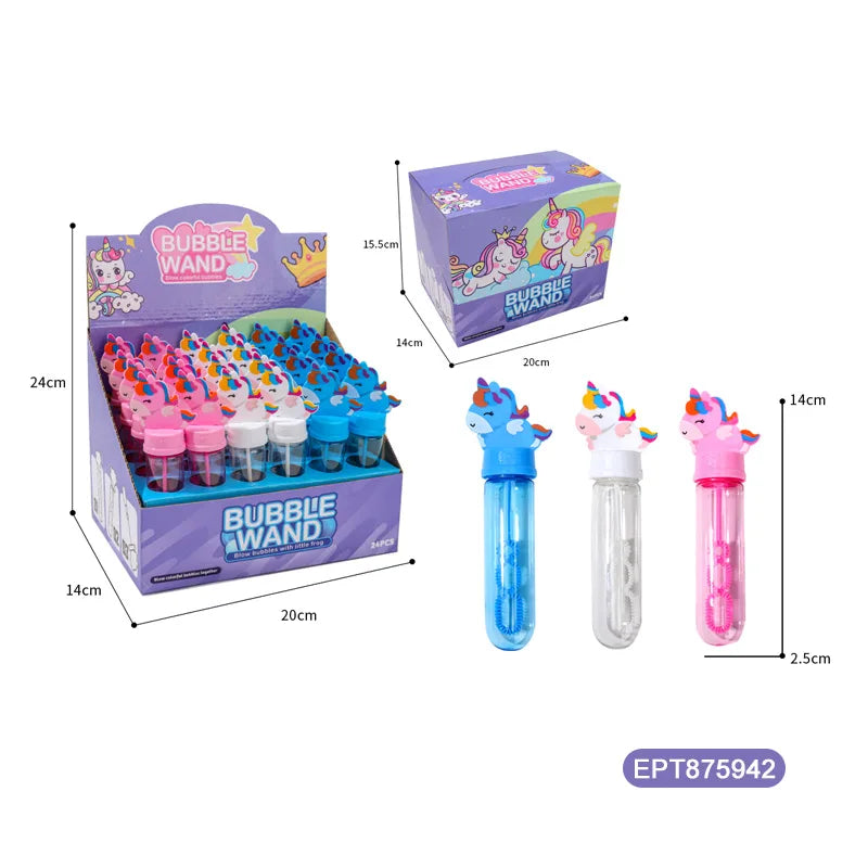 HKM-431187 Kids Bubble Blowing Wand Toy - Summer Fun Bubble Blower for Parties, Ages 5-7