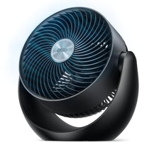 HKM-4312403 11 Inch Table Air Circulator Fan, 60ft Strong Airflow, 120° Adjustable Tilt, 20dB Low Noise, 3 Speed Settings, for Home and Office