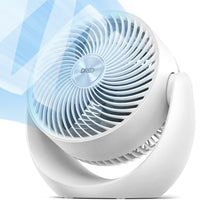 HKM-4312403 11 Inch Table Air Circulator Fan, 60ft Strong Airflow, 120° Adjustable Tilt, 20dB Low Noise, 3 Speed Settings, for Home and Office