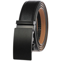 HKM-431251 Two-Layer Leather Automatic Buckle Business Casual Belt - Model LY55-0031-1