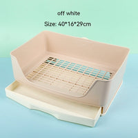 HKM-4312765 Rabbit Drawer Fence Toilet Anti-Spray - Plastic, 40x16x29cm, Available in Pink, Blue, Milky White
