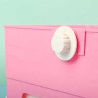 HKM-4312765 Rabbit Drawer Fence Toilet Anti-Spray - Plastic, 40x16x29cm, Available in Pink, Blue, Milky White