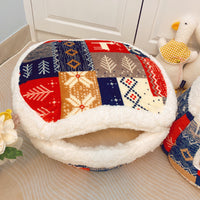 HKM-4313149 Lamb Fleece Cat Nest in Multiple Colors ¨C Cozy & Warm for Cats Up to 15 lbs