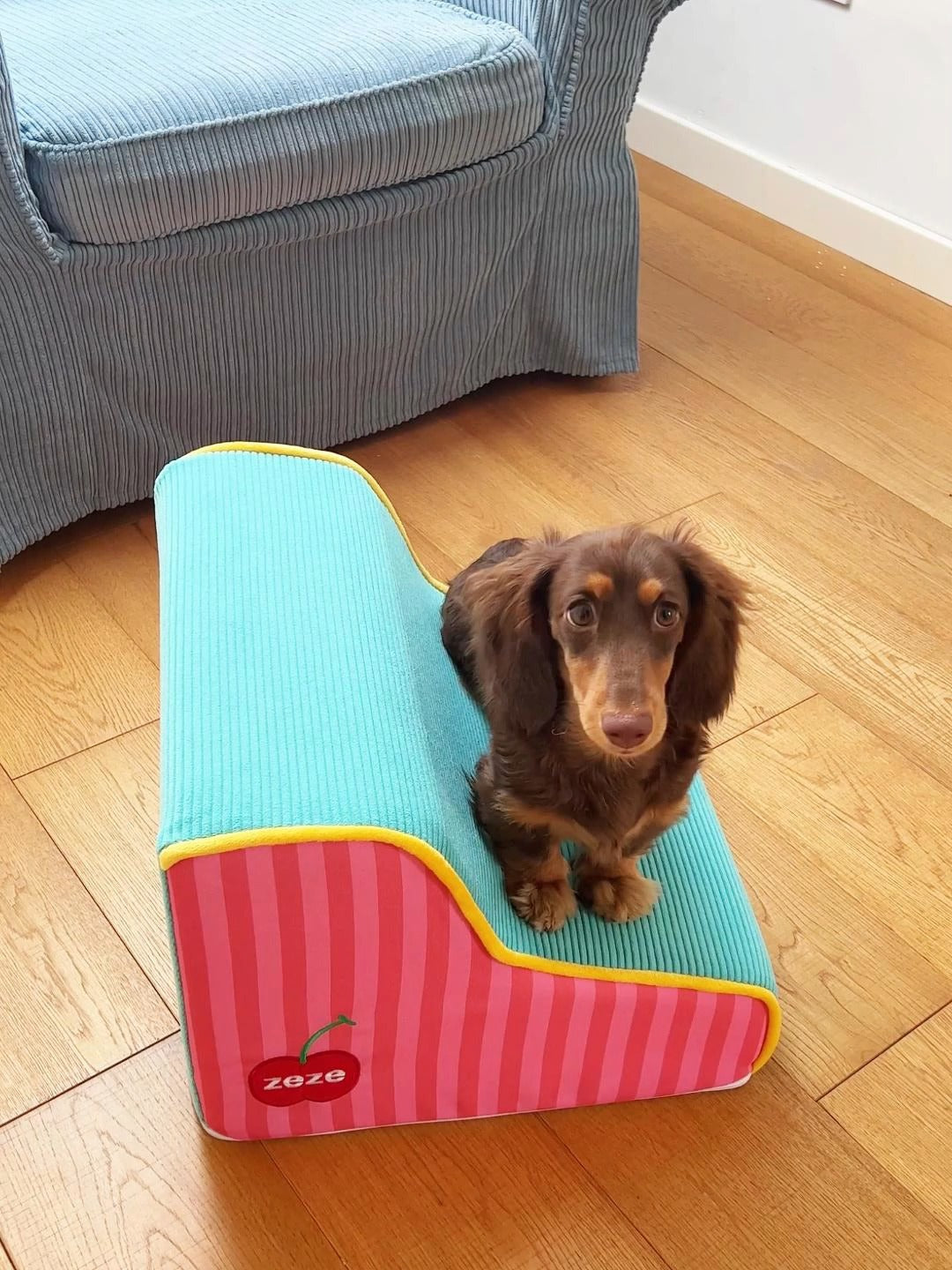 HKM-4313277 Removable and Washable Pet Stairs for Small Dogs - Striped Design, Two and Three Layers Available