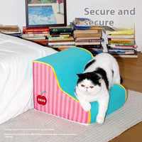 HKM-4313277 Removable and Washable Pet Stairs for Small Dogs - Striped Design, Two and Three Layers Available