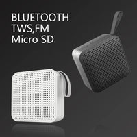 HKM-431379 Portable Dual Pairing Mini Speaker with TF Card and FM Radio, Wireless BT Surround Stereo Sound