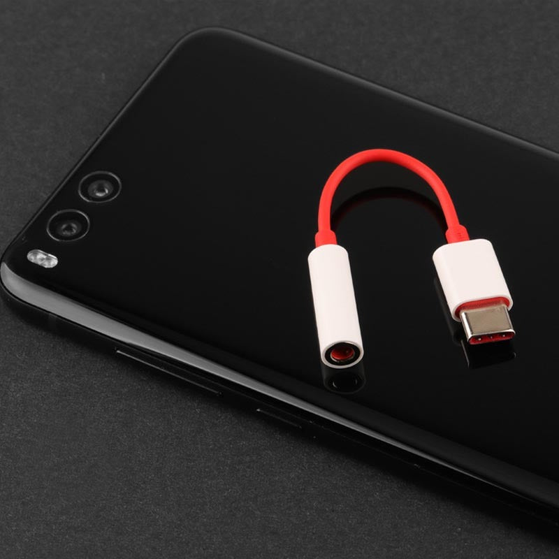 HKM-431443 Type-C to 3.5mm Audio Headphone Adapter Cable for OnePlus 6T