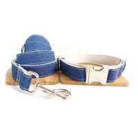 HKM-4314685 Soft Comfort Dog Collar in Green and Blue - Various Sizes Available