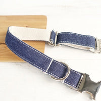 HKM-4314685 Soft Comfort Dog Collar in Green and Blue - Various Sizes Available