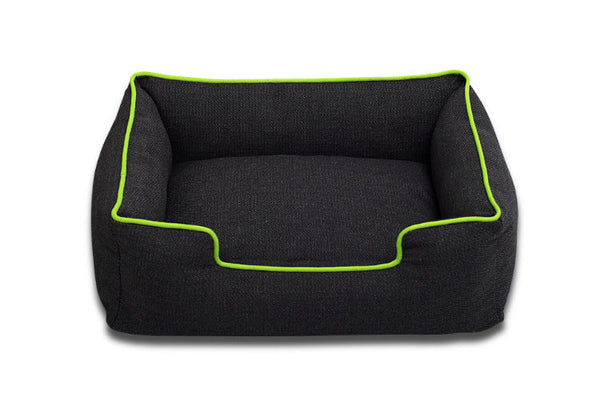HKM-4314941 Candy-Colored Square Denim Pet Kennel for Medium and Small Dogs - Cloth Bed in Red, Green, Orange, Yellow