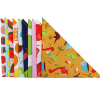 HKM-4315453 Cotton Triangle Scarf for Dogs and Cats, Fruit Pattern, Small/Medium Sizes
