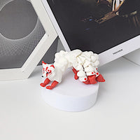 HKM-4315709 Nine-Tailed Fox Figurine with Exquisite Details and Enchanting Design