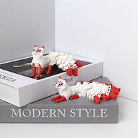 HKM-4315709 Nine-Tailed Fox Figurine with Exquisite Details and Enchanting Design