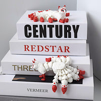 HKM-4315709 Nine-Tailed Fox Figurine with Exquisite Details and Enchanting Design