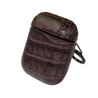 HKM-431571 Crocodile Pattern Wireless Bluetooth Headset Shell for AirPods – Stylish and Durable Imitation Leather Case
