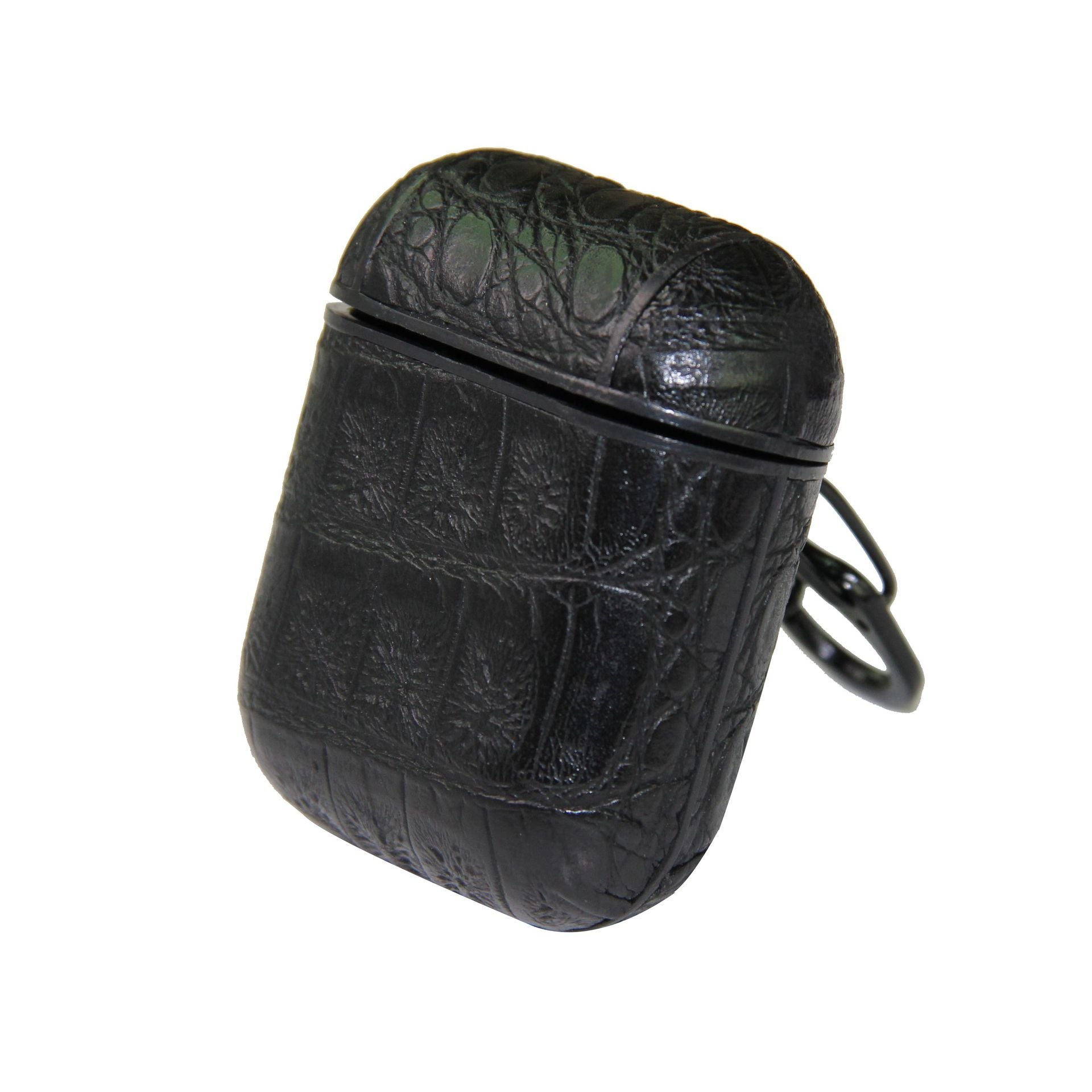 HKM-431571 Crocodile Pattern Wireless Bluetooth Headset Shell for AirPods – Stylish and Durable Imitation Leather Case