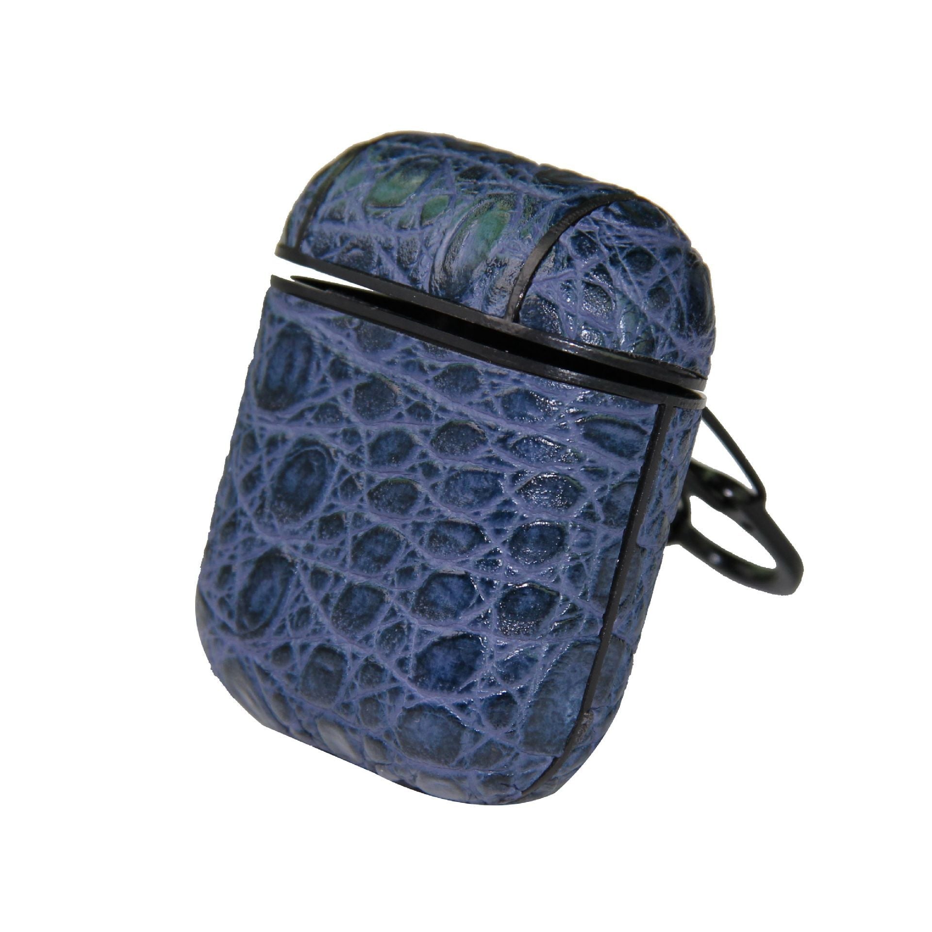 HKM-431571 Crocodile Pattern Wireless Bluetooth Headset Shell for AirPods – Stylish and Durable Imitation Leather Case