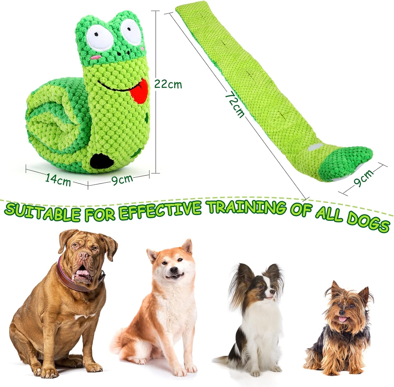 HKM-4316349 Interactive Squeaky Dog Puzzle Toy for Boredom Relief and Foraging Training for All Dog Sizes