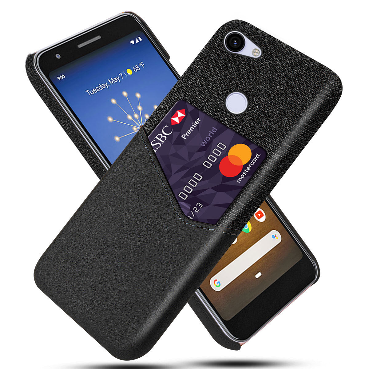 HKM-431635 Leather Back Cover Case for Google Pixel 2 and Pixel 2 XL – Waterproof and Drop Resistant