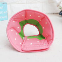 HKM-4316861 Comfortable Adjustable Cartoon Fruit Donut Dog Collar for Surgery Recovery ¨C Padded Cotton Canvas Fabric