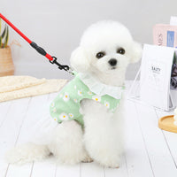 HKM-4317245 Cute Princess Dress for Small Dogs - Bichon, Cotton, Available in Green, Pink, Blue, Sizes S-XXL
