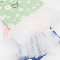 HKM-4317245 Cute Princess Dress for Small Dogs - Bichon, Cotton, Available in Green, Pink, Blue, Sizes S-XXL