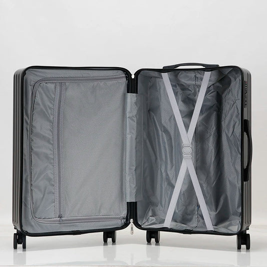 HKM-431763 Lightweight Soft Suitcase Luggage Set with Wheels - Three-Piece Travel Collection