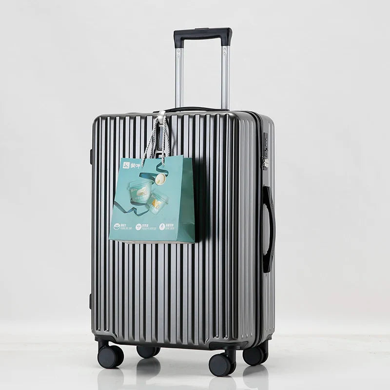 HKM-431763 Lightweight Soft Suitcase Luggage Set with Wheels - Three-Piece Travel Collection