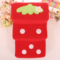HKM-4318141 Pet Climbing Ladder with Bubble Velvet Dog Steps - Soft Lamb Wool, Pink & Big Red, 65cm Length