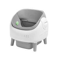 HKM-431827 Automatic Cat Litter Box with Odor Control and Easy Clean Design, 65L Capacity, Eco-Friendly Plastic