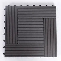 HKM-431891 Waterproof Wood Plastic Composite DIY Decking Tiles - Non-slip Outdoor Flooring Solution