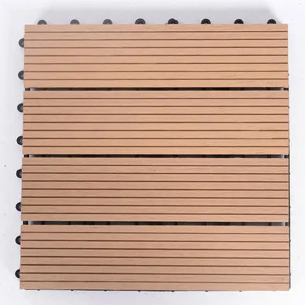HKM-431891 Waterproof Wood Plastic Composite DIY Decking Tiles - Non-slip Outdoor Flooring Solution