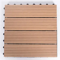 HKM-431891 Waterproof Wood Plastic Composite DIY Decking Tiles - Non-slip Outdoor Flooring Solution