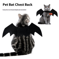 HKM-4319037 Halloween Black Wings Felt Pet Costume and Accessory Set