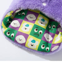 HKM-4319421 Korean Style Cute Cartoon Bear Dog Hoodie with Scarf for Small to Medium Pets
