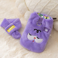 HKM-4319421 Korean Style Cute Cartoon Bear Dog Hoodie with Scarf for Small to Medium Pets