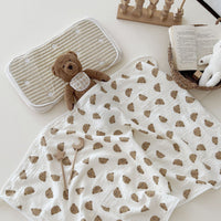 HKM-431955 Cotton Baby Bath Towel - Soft and Durable for All Seasons, Various Cartoon Patterns Available