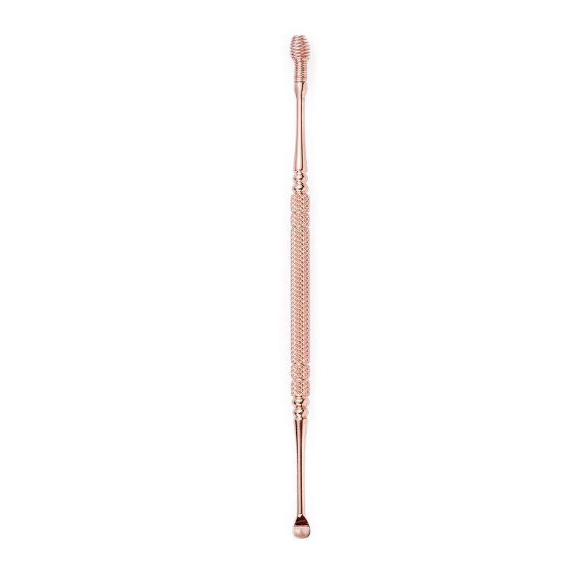 HKM-431955 Rose Gold Double-Headed Stainless Steel Ear Pick with Spiral Design
