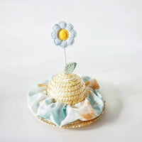 HKM-4319677 Bamboo Dragonfly Pet Hats for Small and Medium Dogs and Cats - Various Floral Designs
