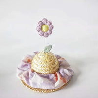 HKM-4319677 Bamboo Dragonfly Pet Hats for Small and Medium Dogs and Cats - Various Floral Designs