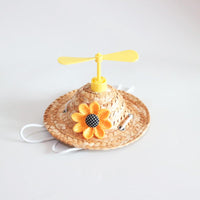 HKM-4319677 Bamboo Dragonfly Pet Hats for Small and Medium Dogs and Cats - Various Floral Designs