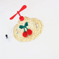 HKM-4319677 Bamboo Dragonfly Pet Hats for Small and Medium Dogs and Cats - Various Floral Designs
