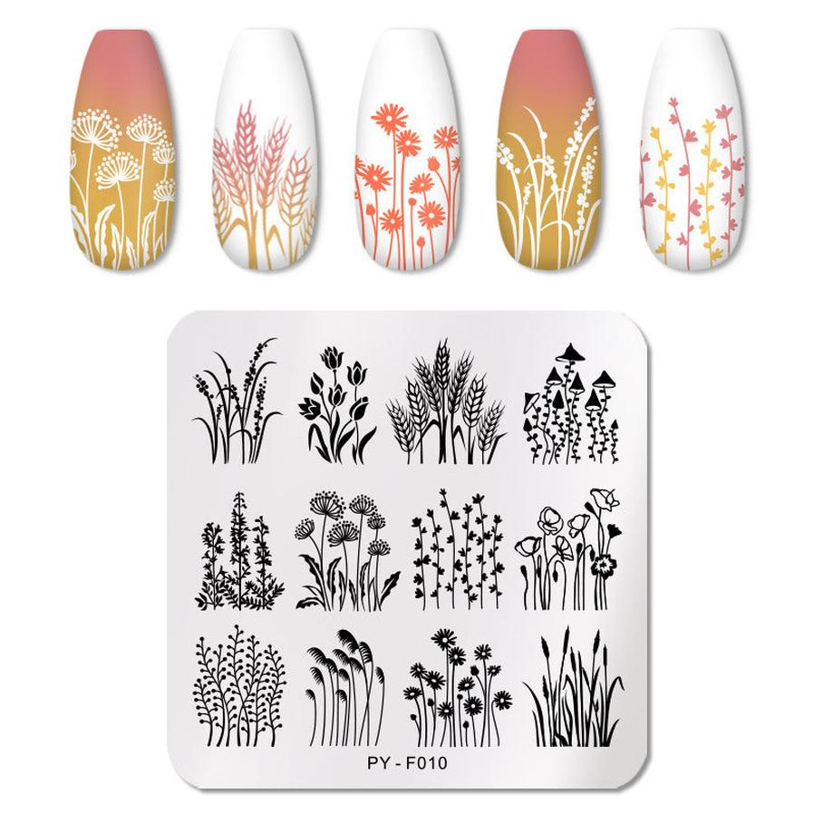 HKM-432019 Nail Stamping Plate - Stainless Steel Manicure Tool for Beautiful Nail Designs