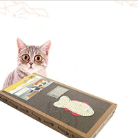 HKM-4320829 Large Corrugated Paper Cat Scratch Board with Cat Mint Toy